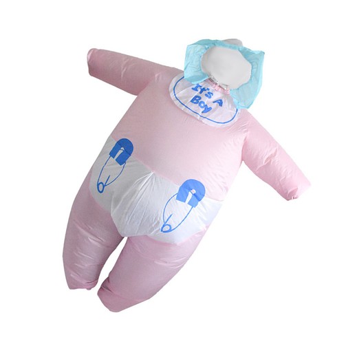 Pink polyester inflatable - pink,