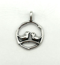 Beautiful! James Avery Retired 925 Sterling Silver Love Birds Pendant RARE