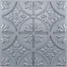 Art3d Pack of 12 Drop Ceiling Tiles 2x2, Glue-up Panel, 12 Pack, Gray 