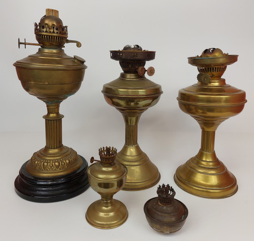 Vintage brass oil paraffin - vintage,