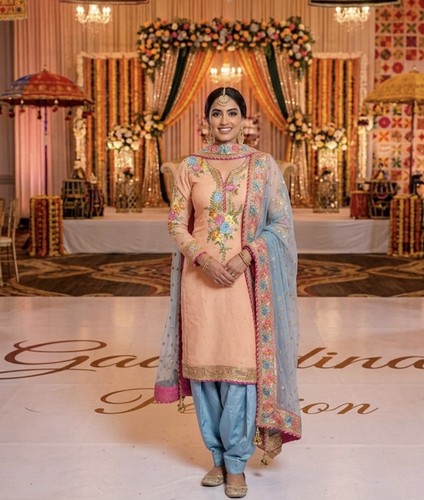 Punjabi suit with salwar - punjabi,