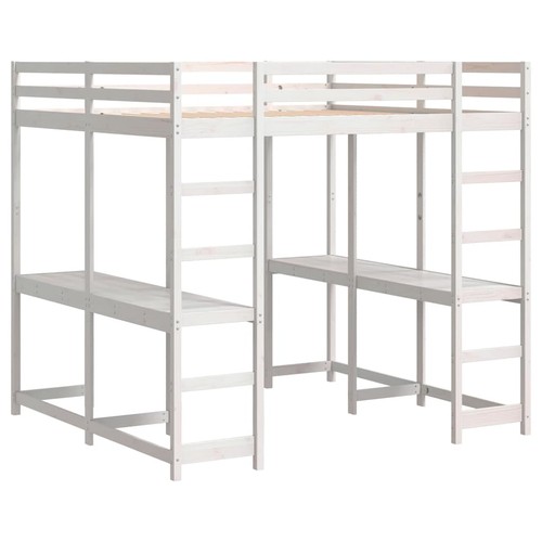 Loft bed with - desk, ladder
