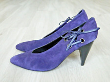 Office London Ladies Court Shoes Purple Suede Size 7 / 40