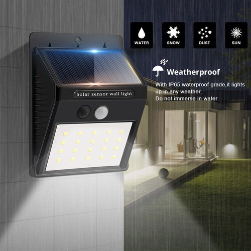 Led solar powered - 20, pir