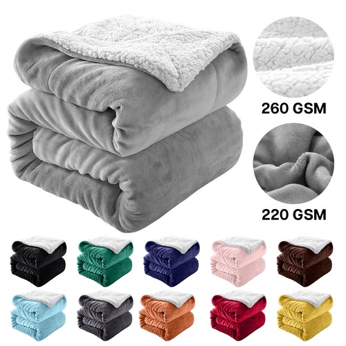 Sherpa fleece blanket soft - sherpa,