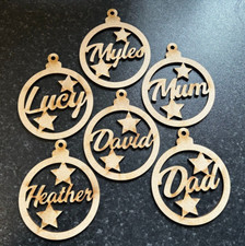 4x Personalised Baubles