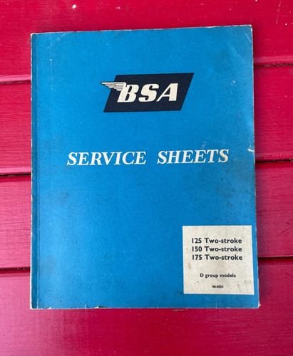 Bsa bantam service sheets - bantam,
