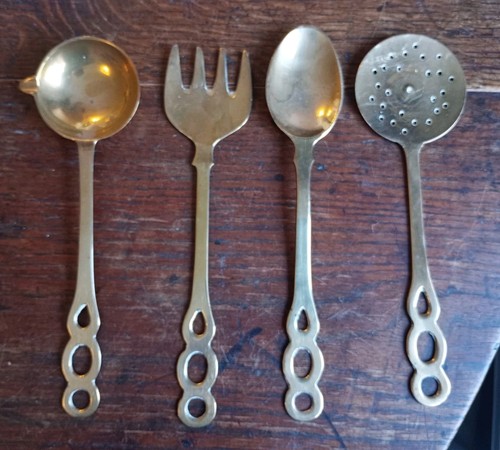 Vintage small brass kitchen - vintage,