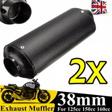 2x Motorcycle Exhaust Muffler