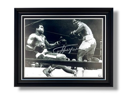 Joe frazier signed photo - signed,