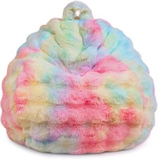 Rainbow Waffle Textured Faux