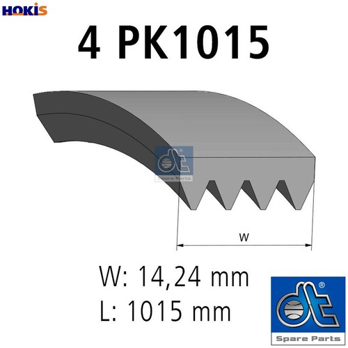 Vribbed belt 54817 for - belt, 7.54817