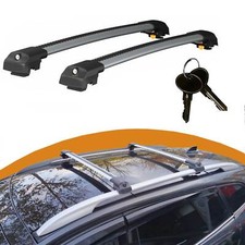 Roof Rack Cross Bars For Vw Passat B6 Sw 2005-2010 Lockable 2 Pcs Gray