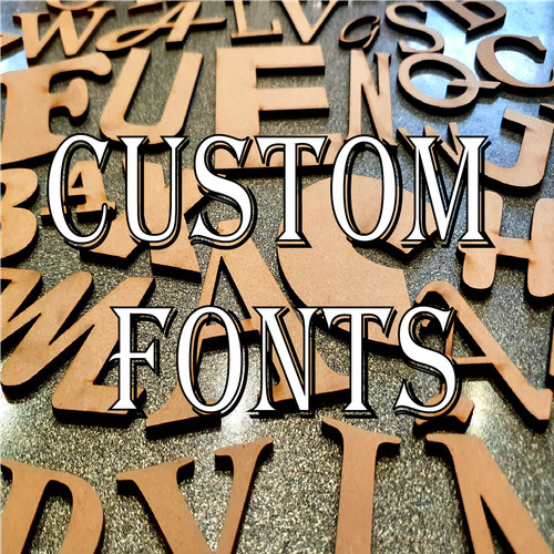 Custom wooden letters from 3cm - custom,