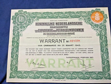 DUTCH INDIES /INDONESIA: Petroleumbronnen in Nederlandsch-Indié, warrant 1943