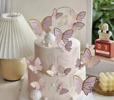 10 Pc  Multi Cake Topper Pink
