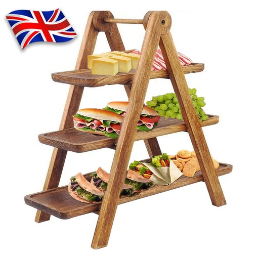 Tier wooden serving platter - 3,