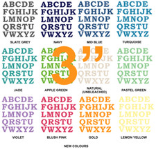 FABRIC LETTERS IRON ON - Die