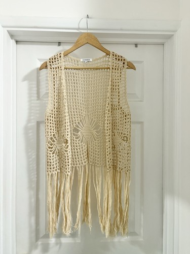 Women cream crochet boho - women's,