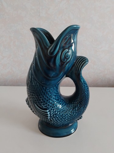 Large dartmouth blue glug jug - large,