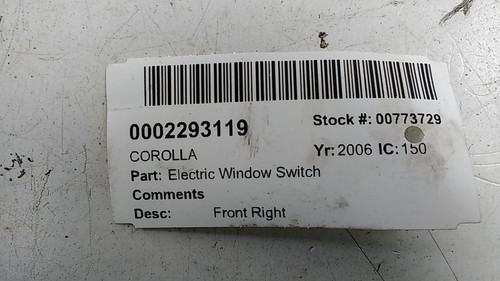 Toyota corolla window switch - corolla,