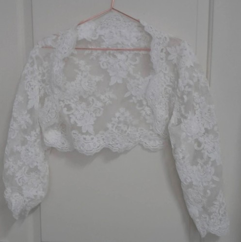Bridal lace bolero wedding - bolero,