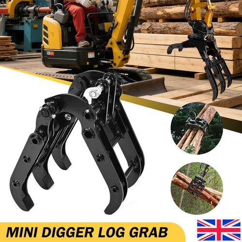 Mini digger log - log, grab