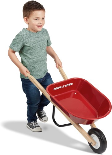 Kid wheelbarrow red toy - red,