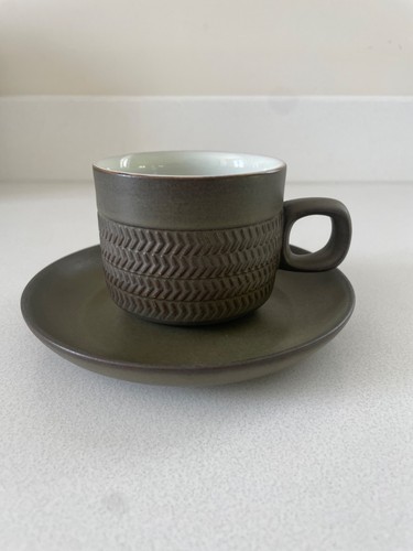 Denby chevron cup and - saucer, x