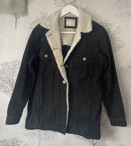 Asos denim black - denim, shearling