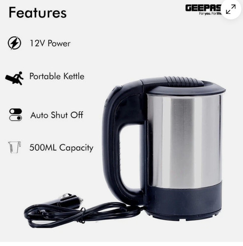 12v car lory kettle 500ml - 12v,