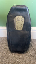 Vintage Roebuck, London Black Coffin Bag Chain Gothic Rare Used Needs some TLC