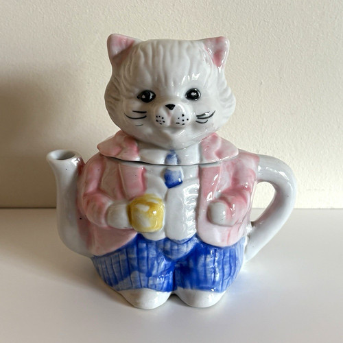 Vintage novelty ceramic cat - novelty,