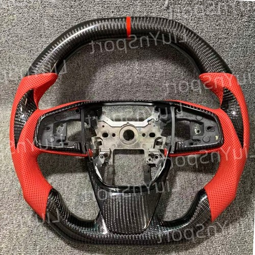Red leather carbon fiber - leather,