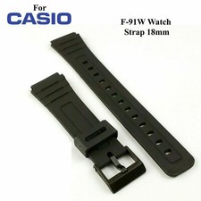 18mm Black Replacement Watch