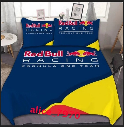 Red bull racing cars duvet - red,