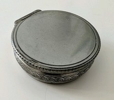 C1900 Antique Pewter Snuff Box
