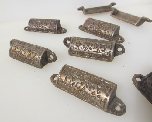 Vintage iron drawer cup - vintage,