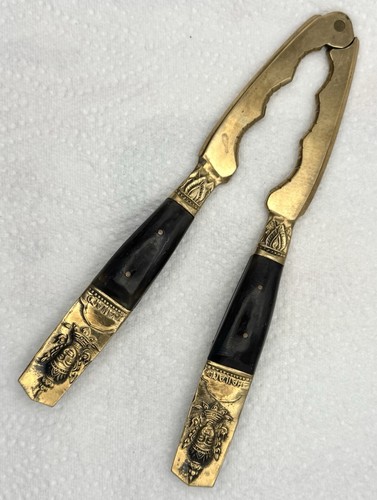 Vintage brass and dark - vintage, wood