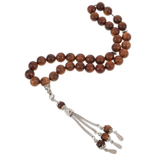 Wooden beaded bracelet - wooden,