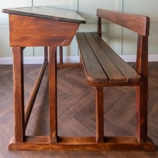 French 19thC. Twin School Desk
