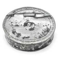 Antique Georgian Pewter Snuff