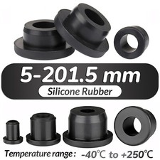 Black Silicone Rubber Grommet