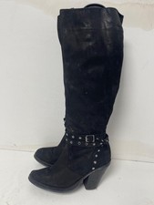 Topshop Ladies Black Suede