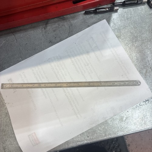 Antique flexi rule - 12”, ruler