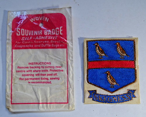 Vintage cloth badge skegness - -,