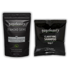 Keratin Treatment Hair Straightening Brazilian Kit Nanobeauty Diamond Shine