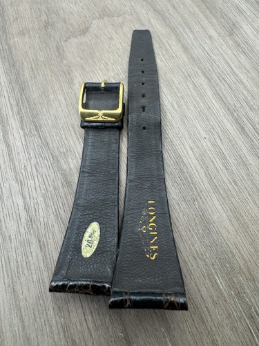 Longines 20mm black - , alligator