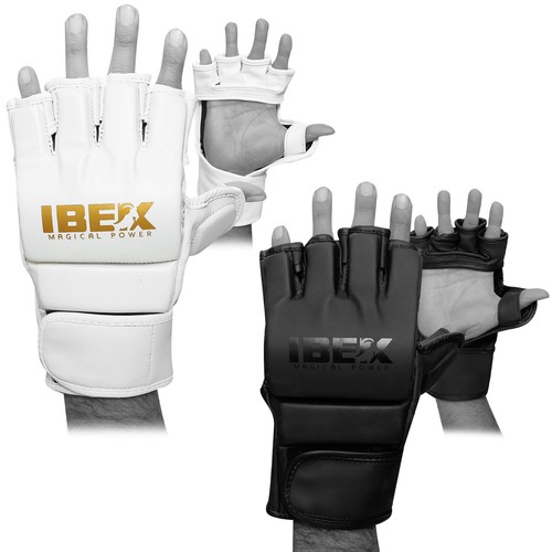 Leather mma gloves - leather, combat