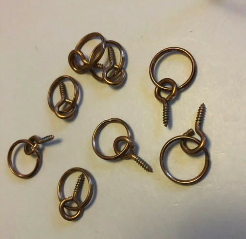 Bronzed screw ring pulls - screw,